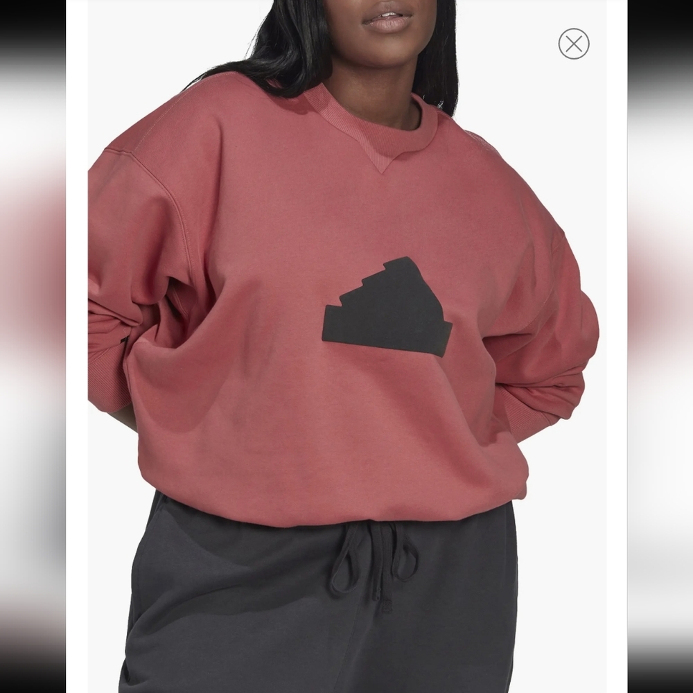 NWOT Adidas Crewneck Sweatshirt in Wonder Red